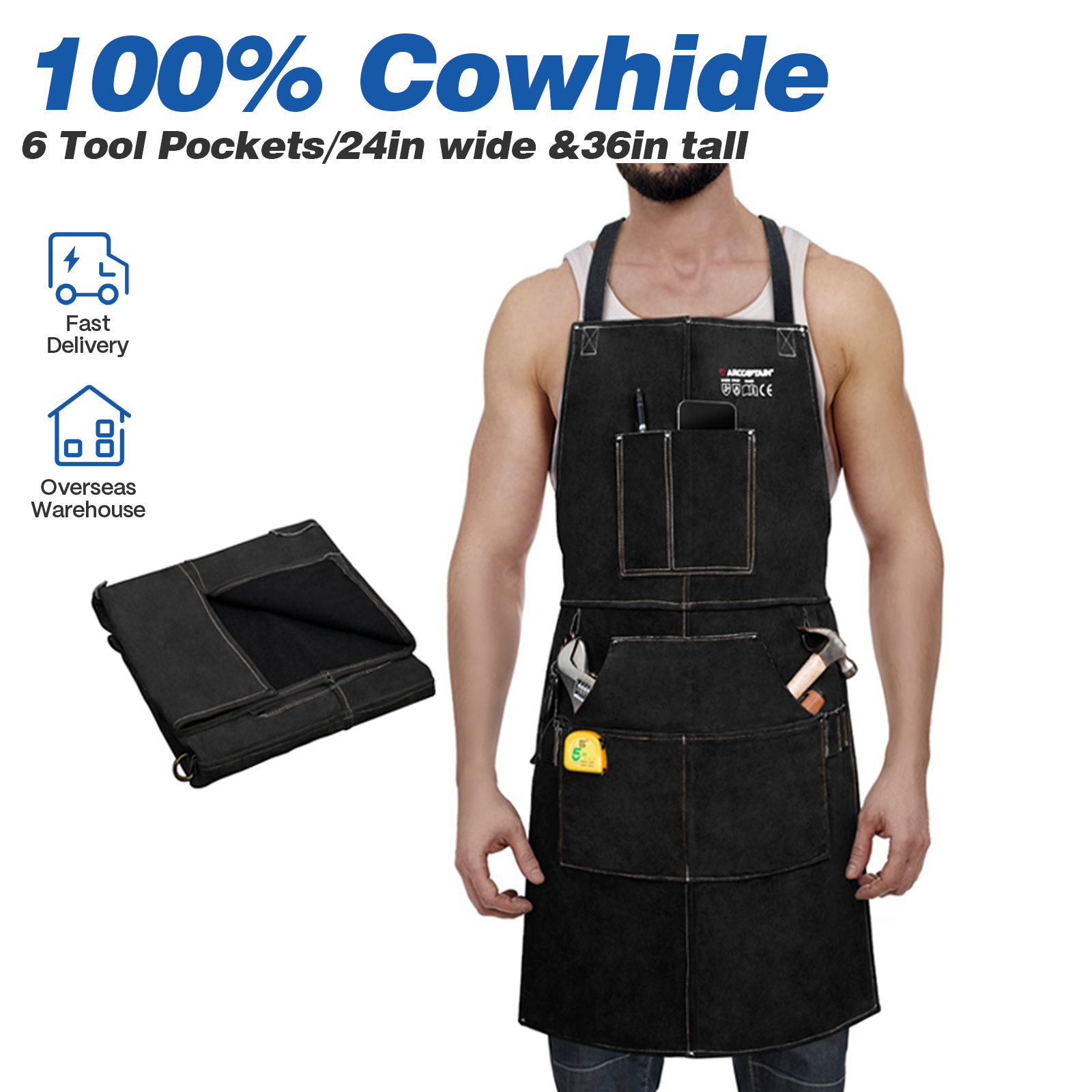 Leatherwork Projects - Avental de trabalho de soldagem de