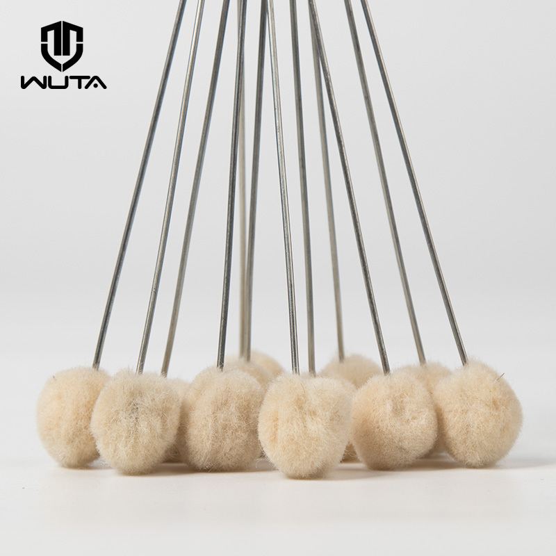 Leather Dye Finish - Wuta 20 unidades/pacote lã natural daubers