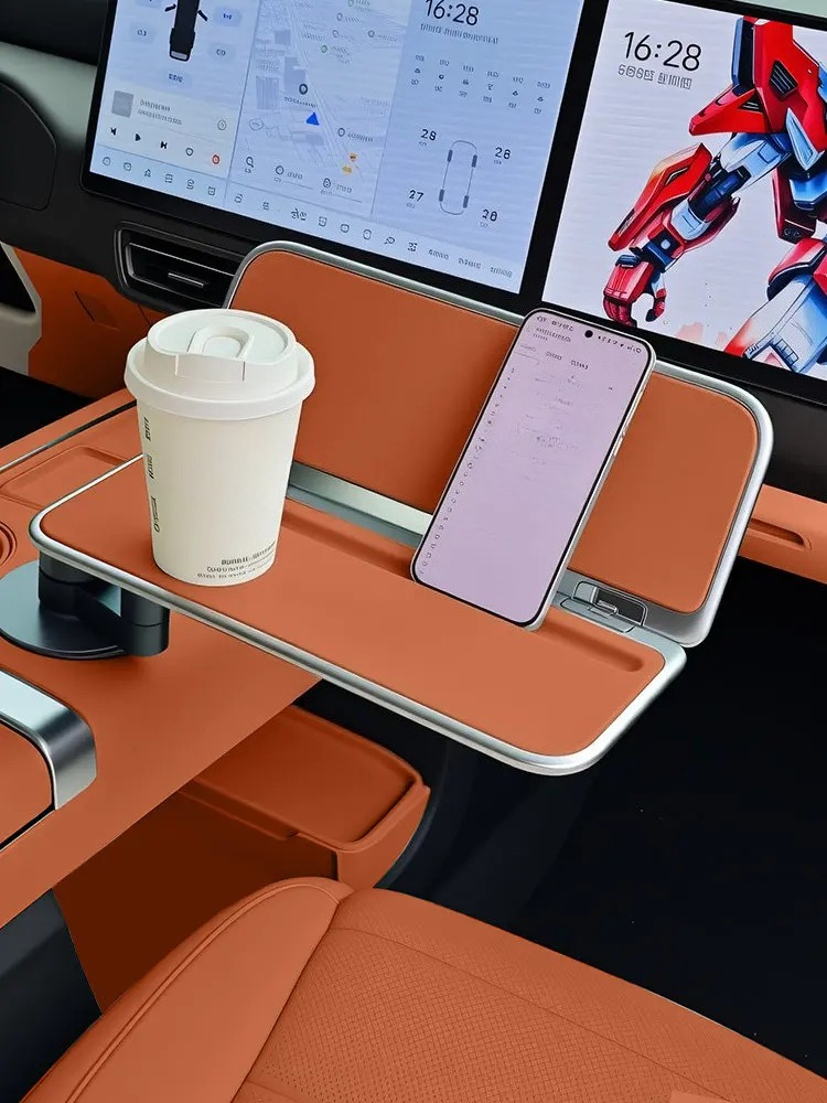 Leatherwork Desk - Mesa Pequena para Console Central com