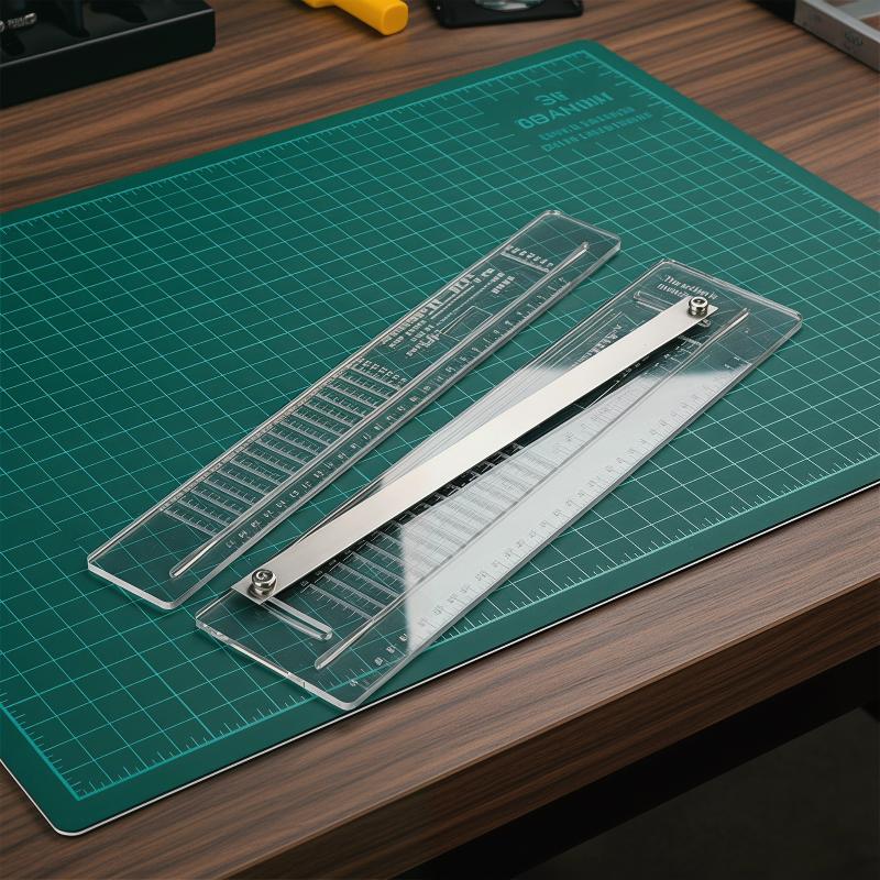 Leatherwork Ruler - Régua de Couro Plana para Fabricação