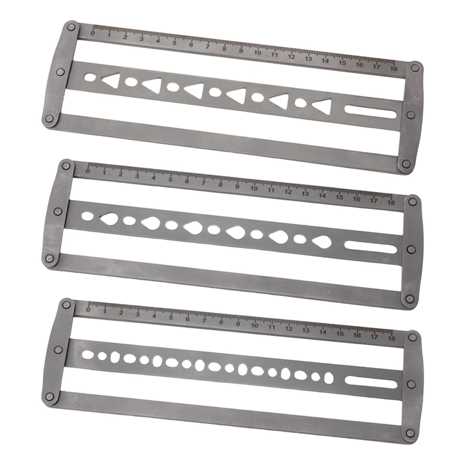 Leatherwork Ruler - Régua auxiliar de posicionamento de cinto,