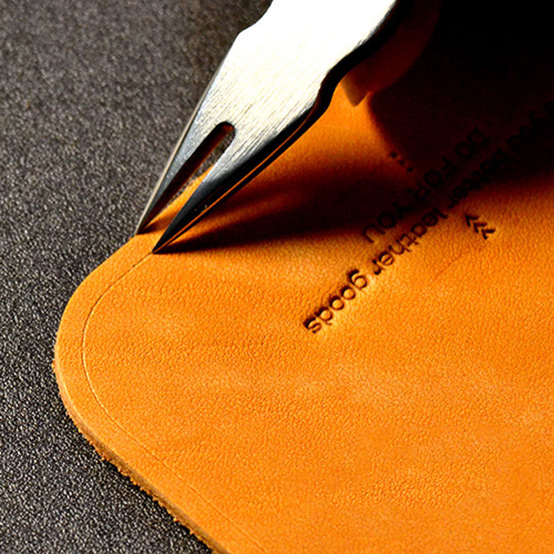 1pc couro raso slot borda line - Leatherwork Projects avaliação e preço