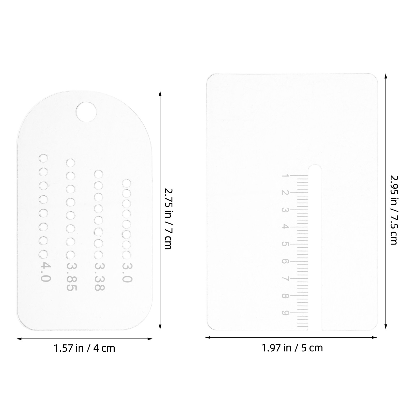 2 Peças Guia de Furação Multif - Leatherwork Ruler avaliação e preço
