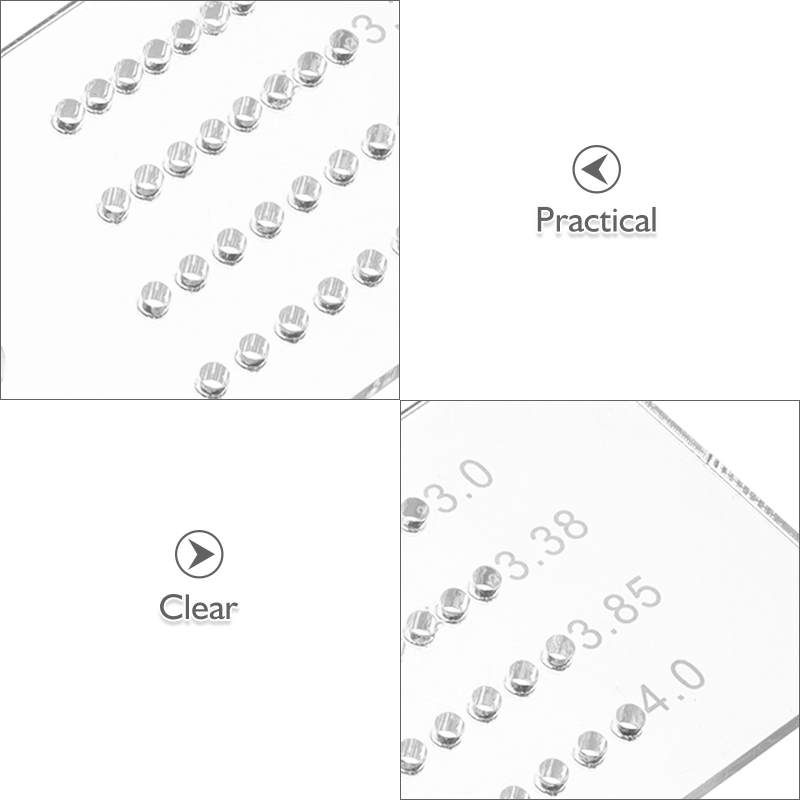 2 Peças Guia de Furação Multif - Leatherwork Ruler avaliação e preço