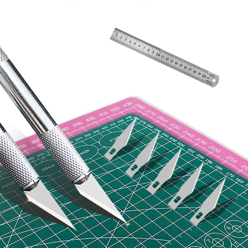 Conjunto de Faca de Corte A3 e - Leatherwork Desk avaliação e preço