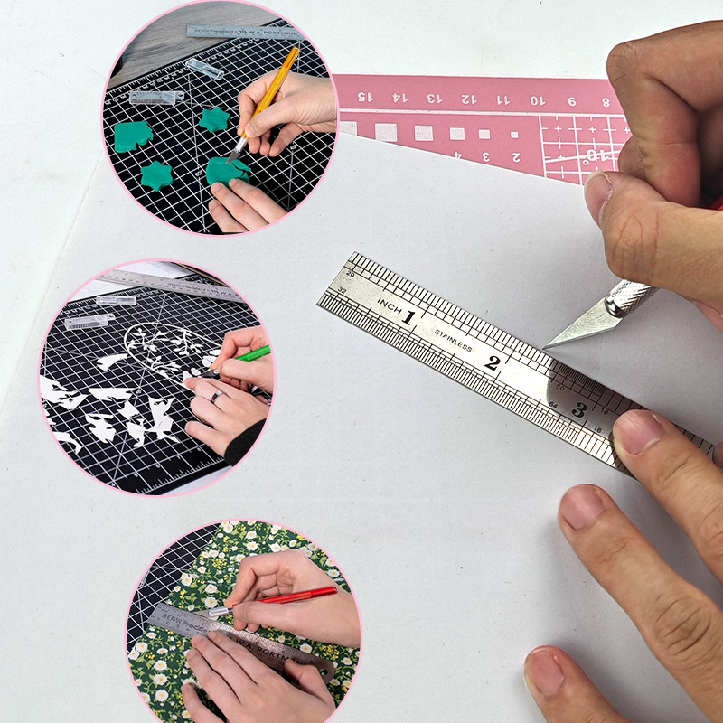 Conjunto de Base de Corte Manu - Leatherwork Ruler avaliação e preço