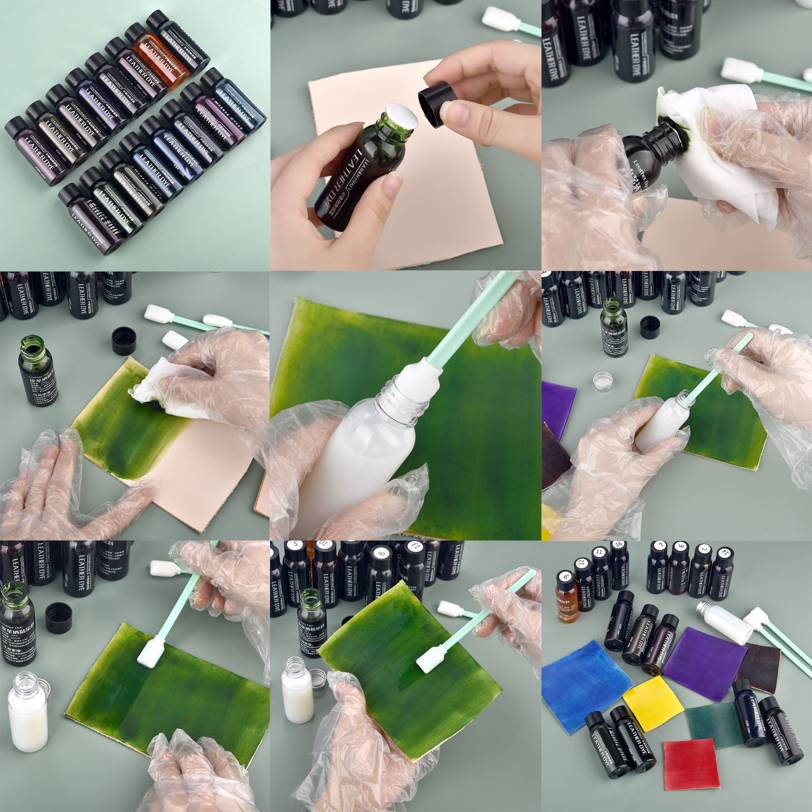 30ml borda de couro pintura ac - Leather Dye Finish avaliação e preço