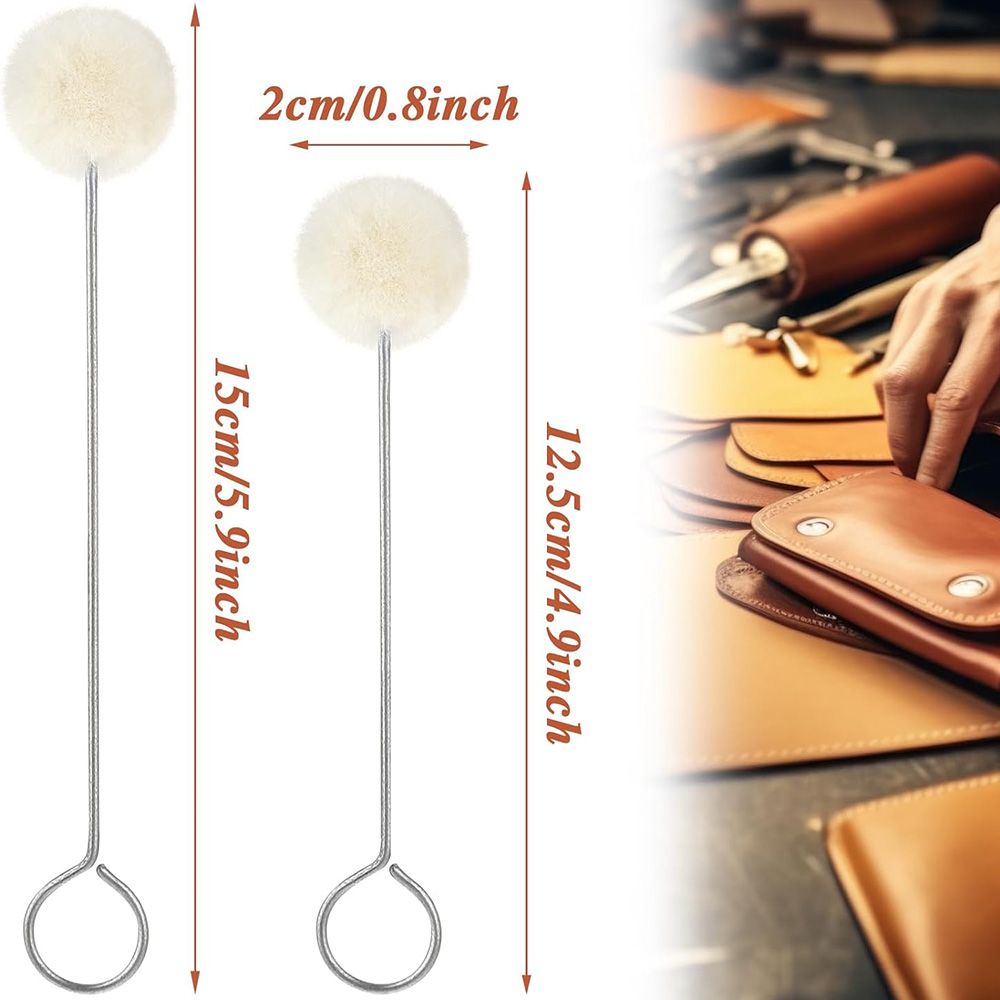 10/30 pçs bolas de lã de couro - Leather Dye Finish avaliação e preço