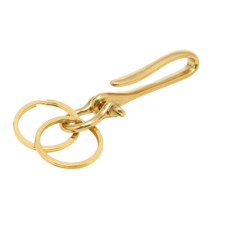 Gancho de pano de bronze em fo - Leatherwork Hardware avaliação e preço