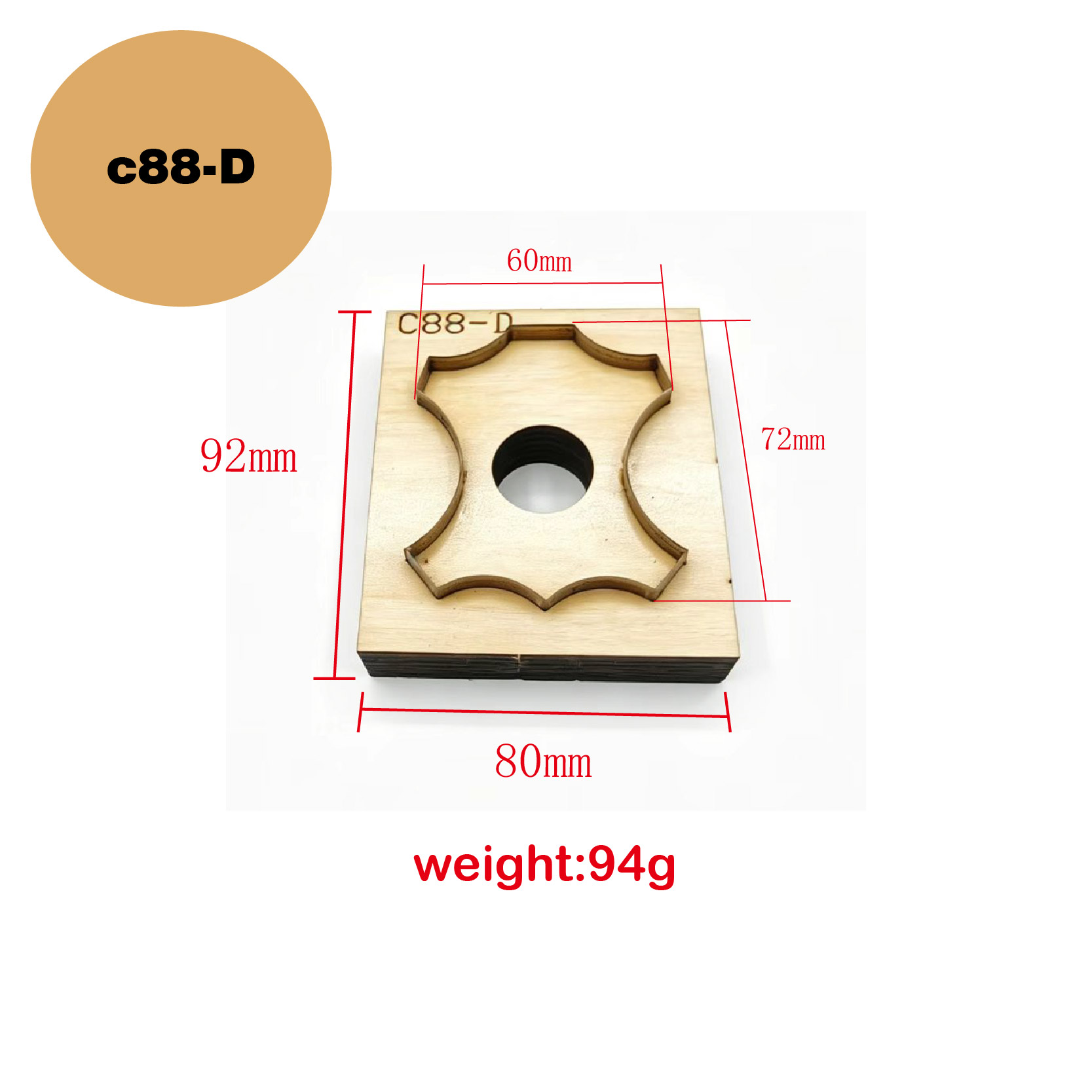 C88 Molde de Corte de Couro Fl - Leatherwork Projects avaliação e preço