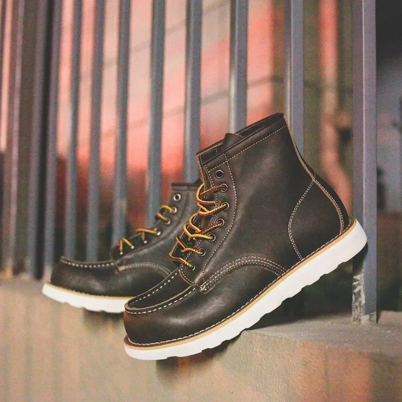 Botas masculinas de couro genu - Leatherwork Projects avaliação e preço