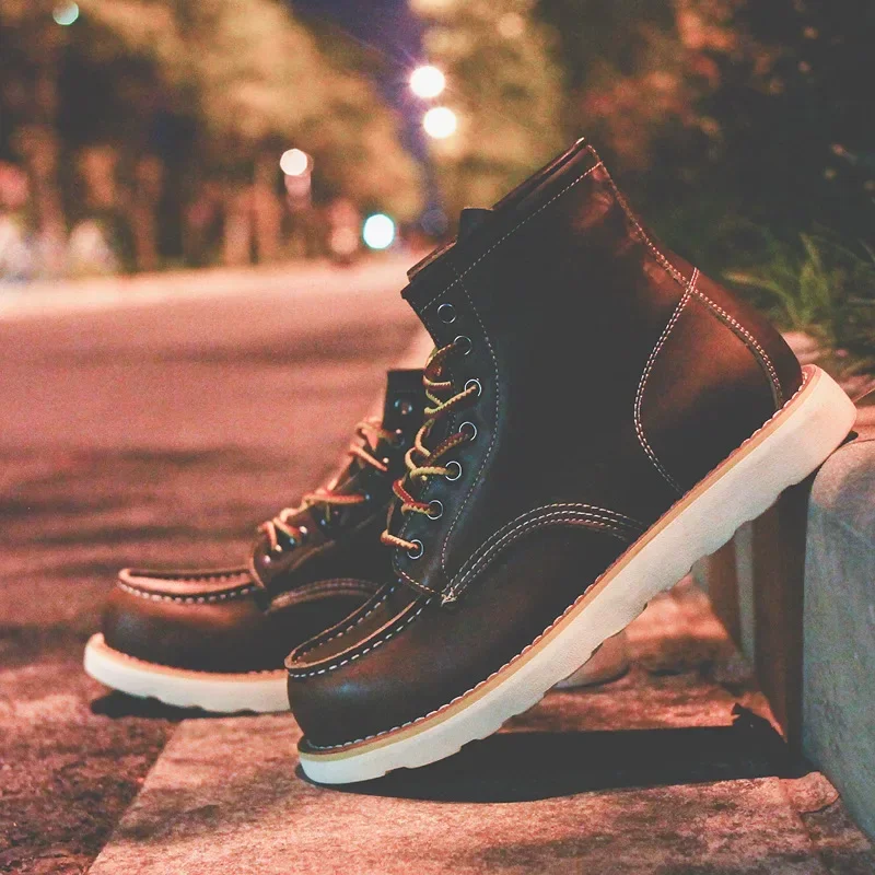 Botas masculinas de couro genu - Leatherwork Projects avaliação e preço