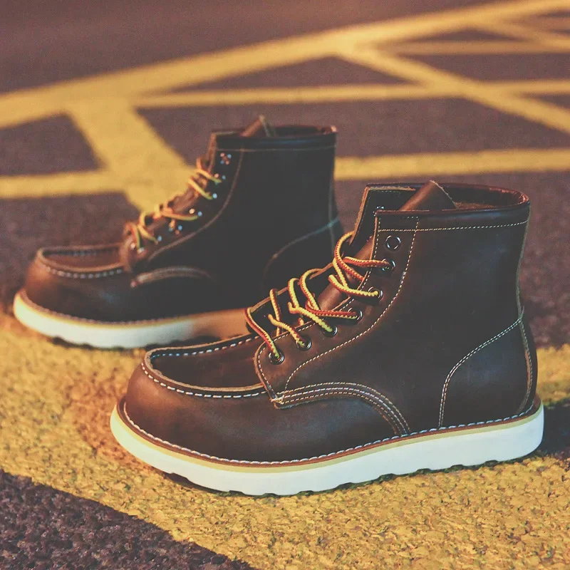 Botas masculinas de couro genu - Leatherwork Projects avaliação e preço