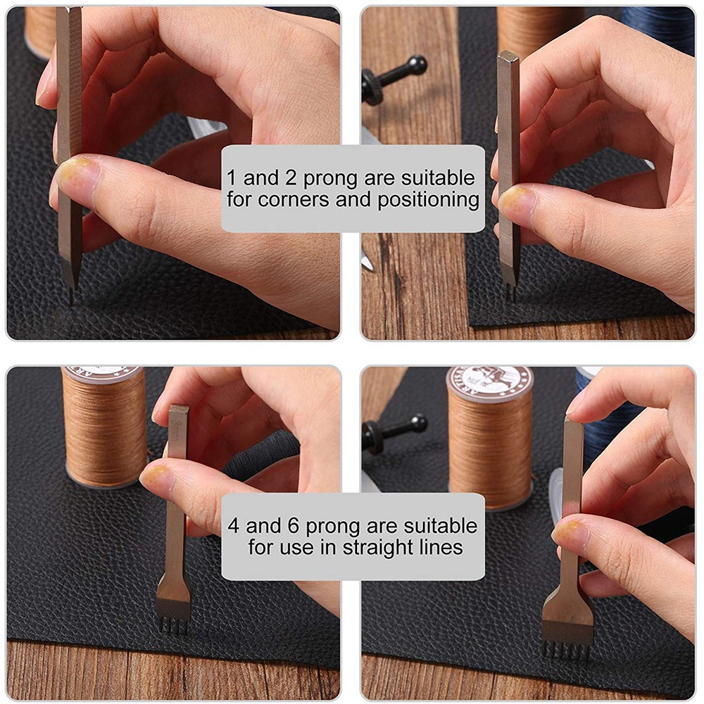 Conjunto de cinzel de couro, f - Wing Divider Stitch avaliação e preço