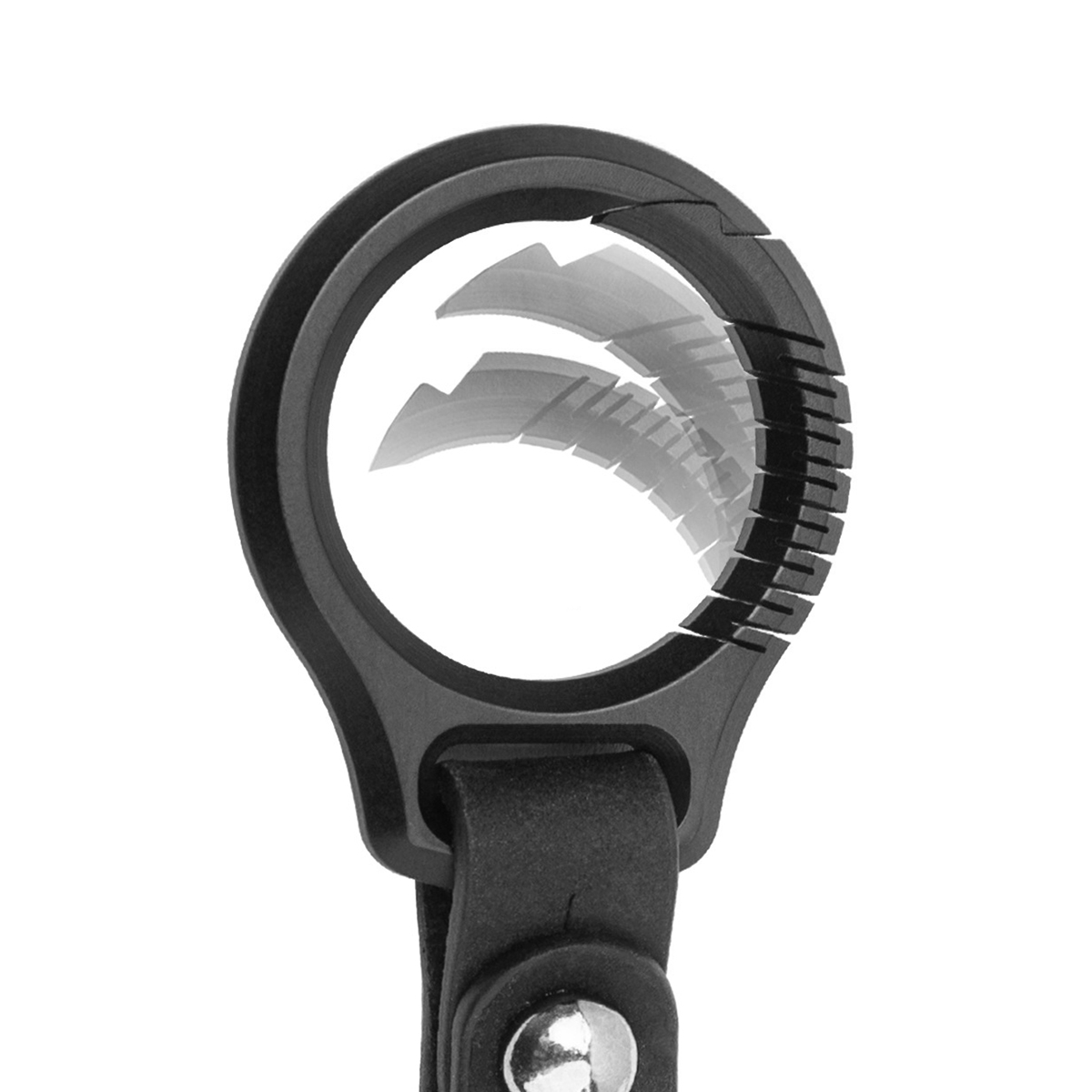 Titânio preto chaveiro para ho - Leatherwork Ruler avaliação e preço